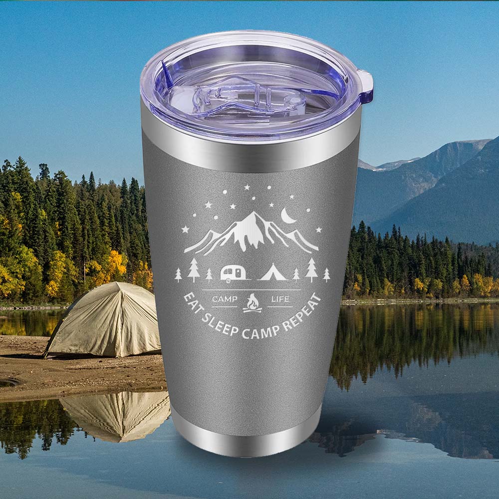 Eat Sleep Camp - 20oz Tumbler