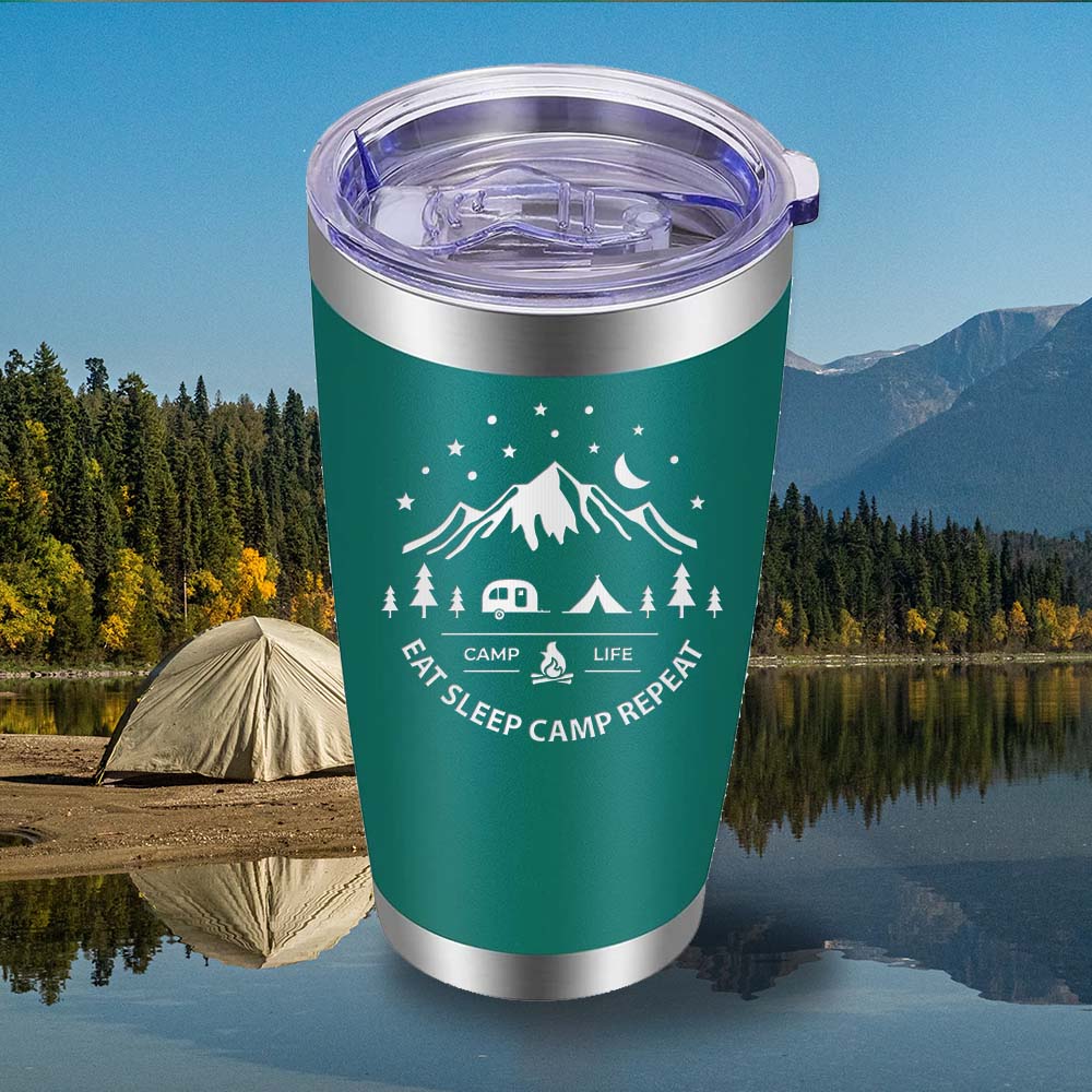 Eat Sleep Camp - 20oz Tumbler