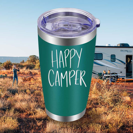 Happy Camper - Style 2 - 20oz Tumbler