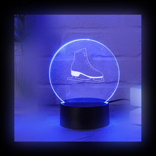 Skating Sport Color LED Acrylic Light with Remote