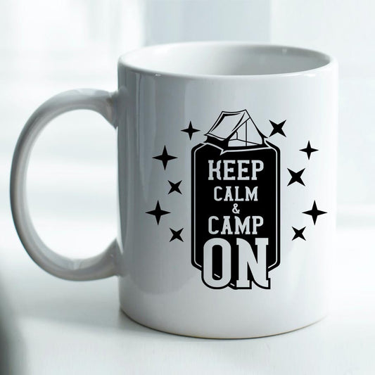 Keep Calm and Camp On - Mug