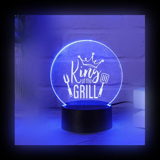 King of the Grill Color LED Acrylic Light with Remote