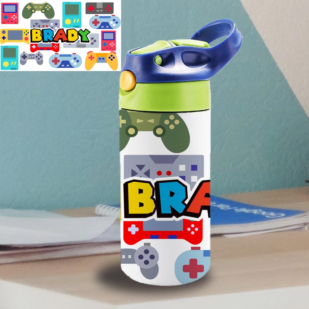Retro Gaming Water Bottle