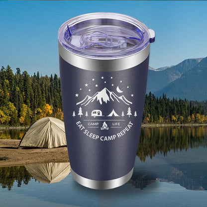 Eat Sleep Camp - 20oz Tumbler