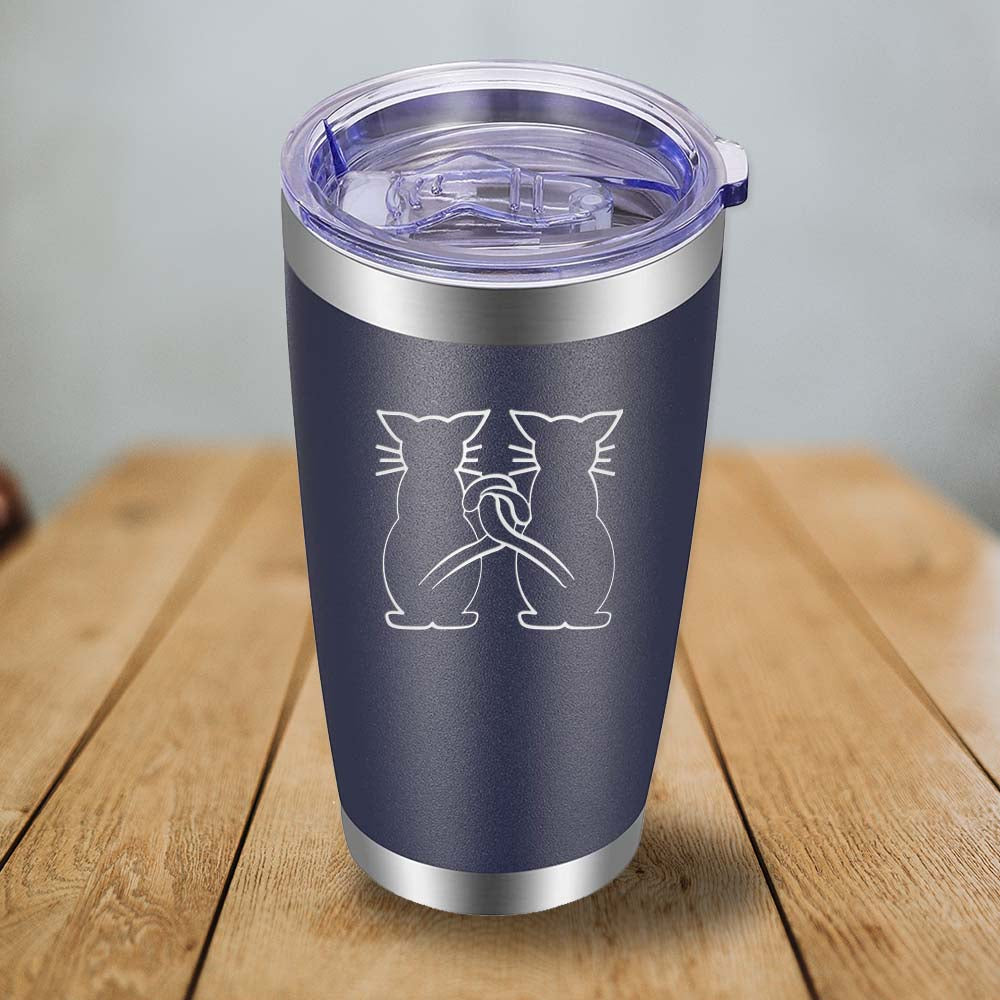 Cats Tails Intertwined - 20oz Tumbler