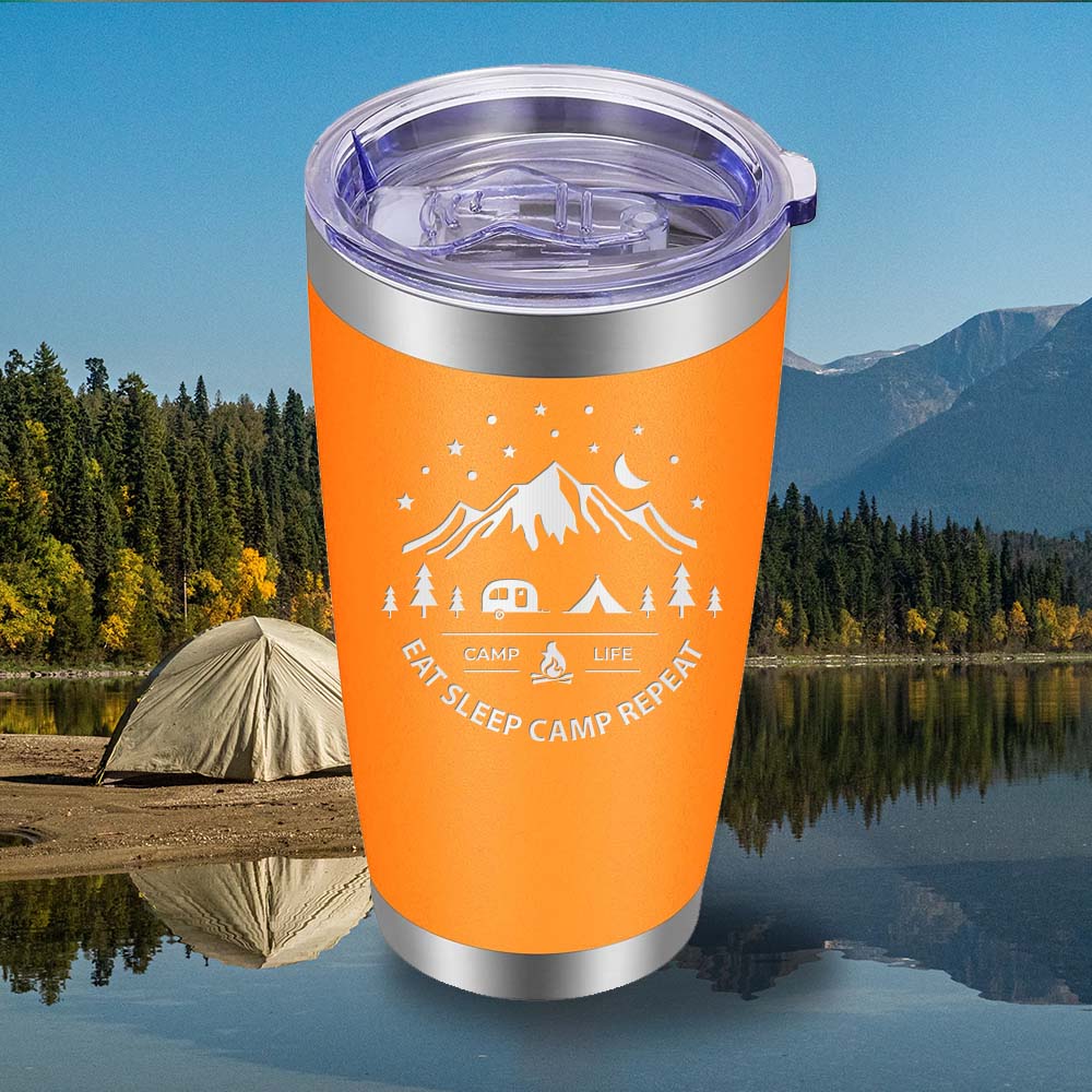 Eat Sleep Camp - 20oz Tumbler