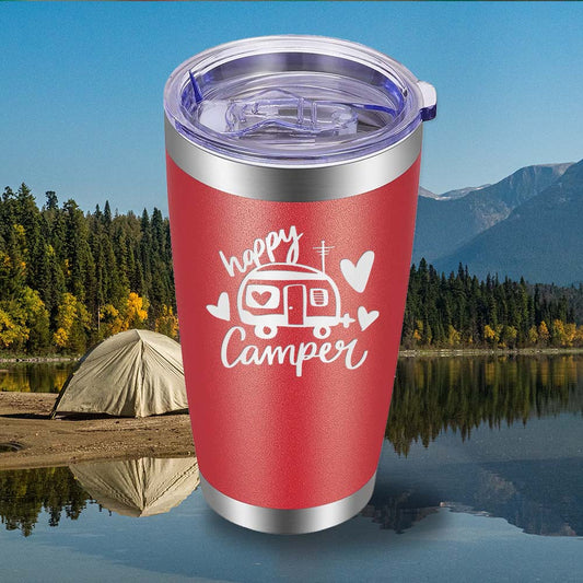 Happy Camper - Style 1 - 20oz Tumbler