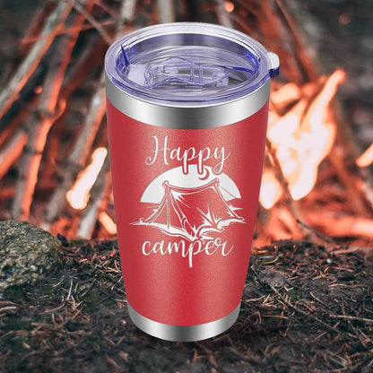 Happy Camper - Style 3 - 20oz Tumbler