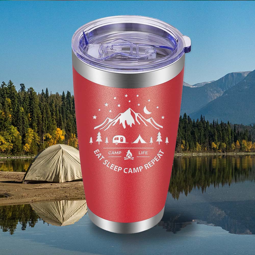 Eat Sleep Camp - 20oz Tumbler