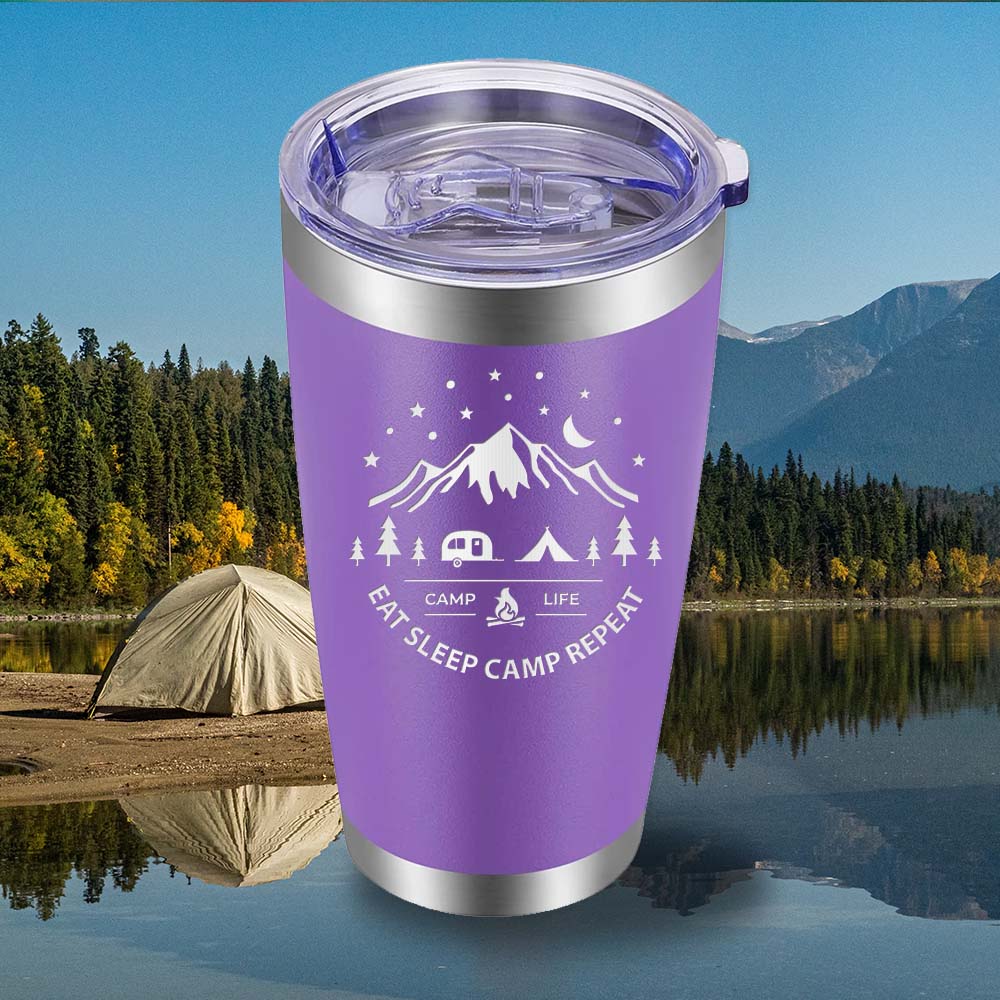 Eat Sleep Camp - 20oz Tumbler