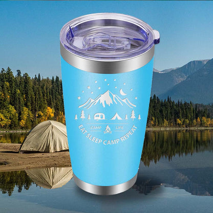 Eat Sleep Camp - 20oz Tumbler