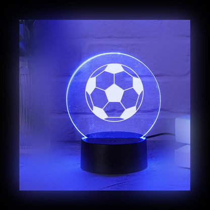 Soccer Sport Color LED Acrylic Light with Remote