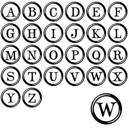 Typewriter Monogram Slate Coaster