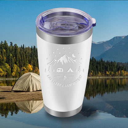 Eat Sleep Camp - 20oz Tumbler